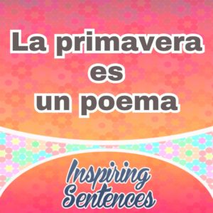 La primavera es un poema