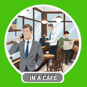 Describing people in a Café