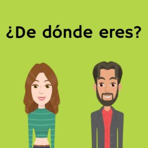 ¿De dónde eres - Red and blue