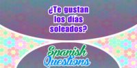 ¿Te gustan los días soleados?