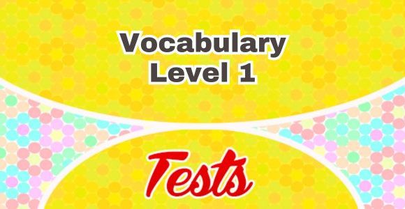 Vocabulary Level 1 Spanish Test